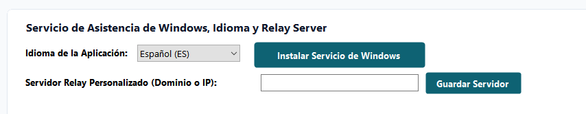 Instalación del Servicio de Windows